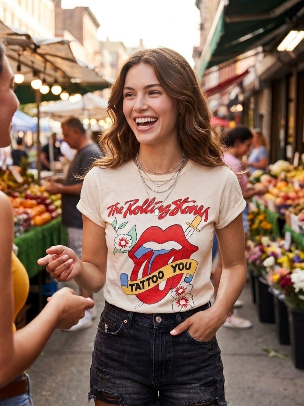 Recycled Karma x Rolling Stones Tattoo You Graphic Tee | Size S & L | NWOT - Picture 2 of 8